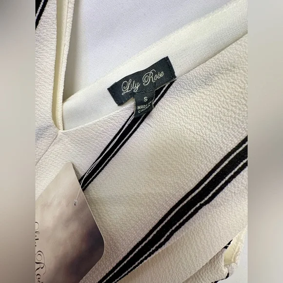 Lily Rose Striped Romper (Size S, NWT) - Picture 2 of 5